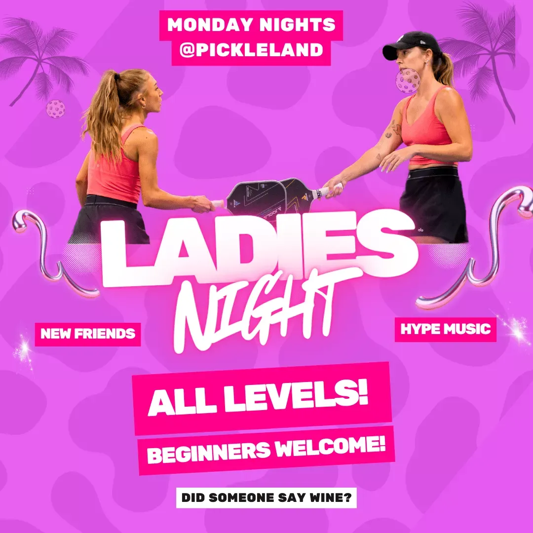 Ladies' Night social event at Pickleland