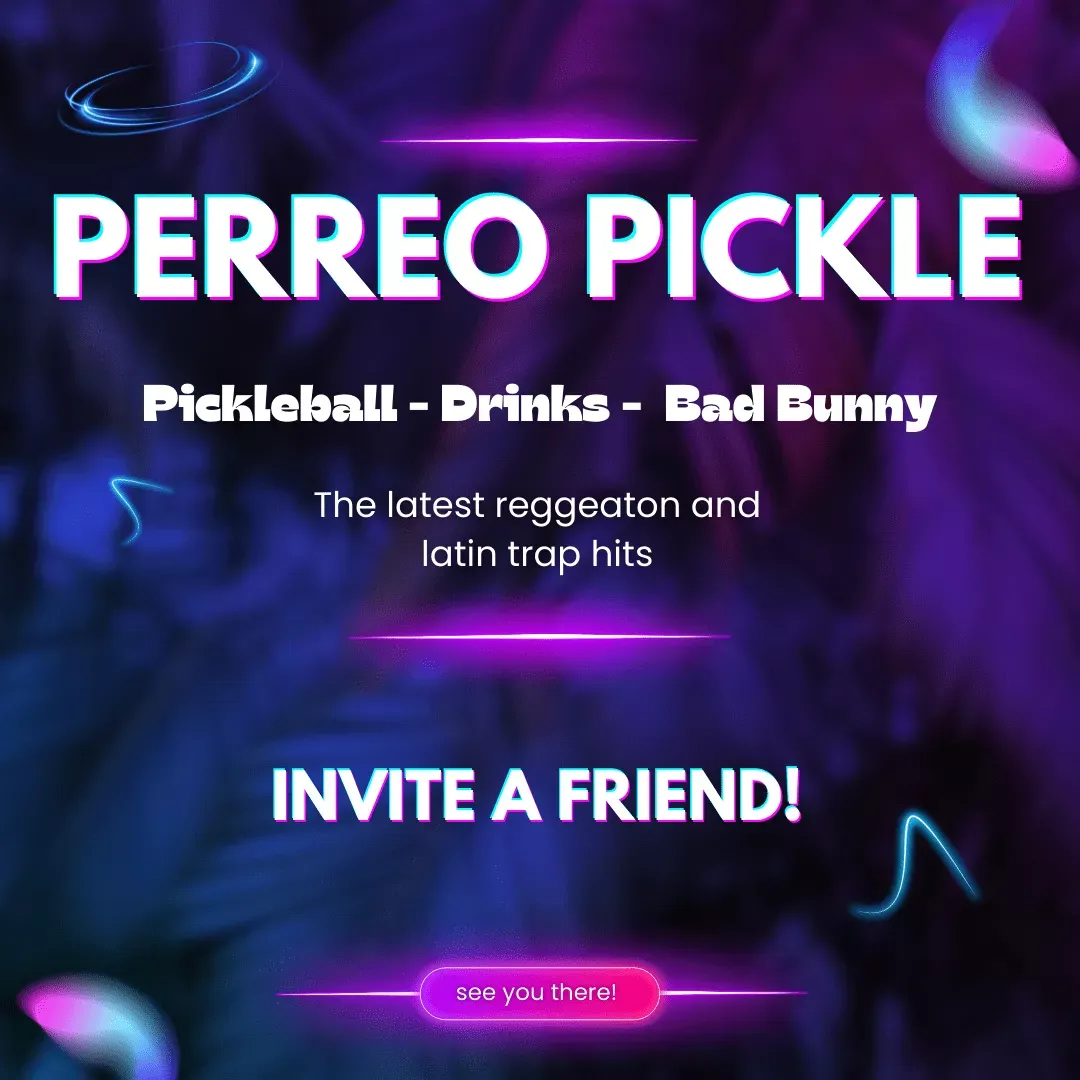 Perreo Pickle event poster — reggaeton and Latin trap night