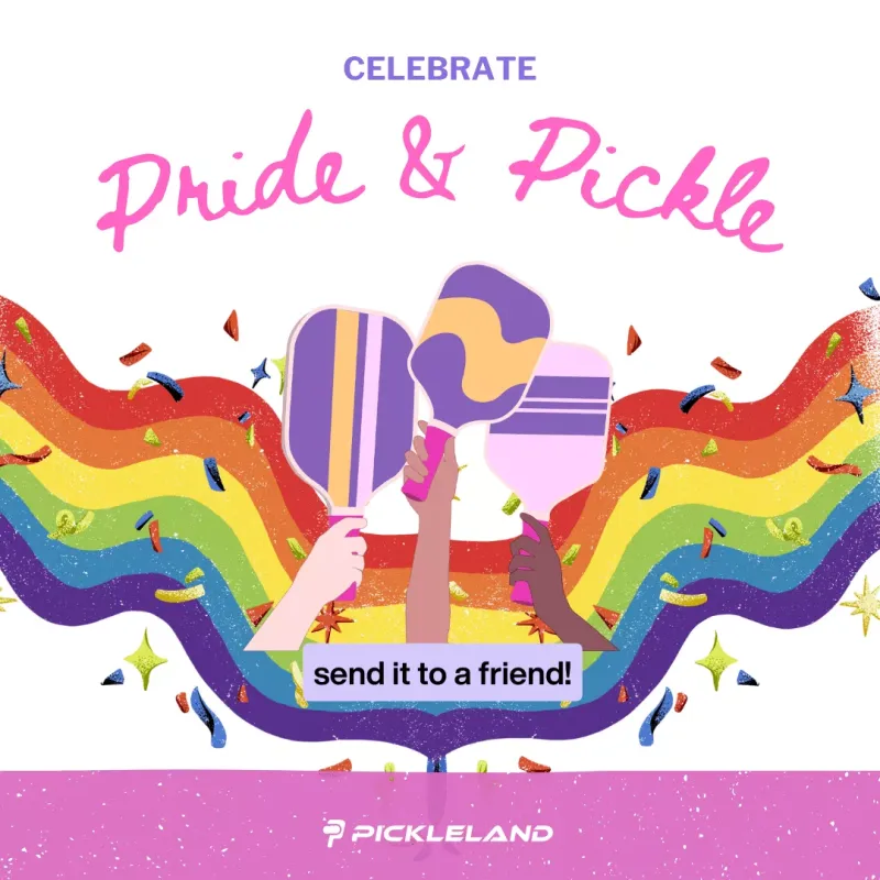 Pride Mixer social event at Pickleland