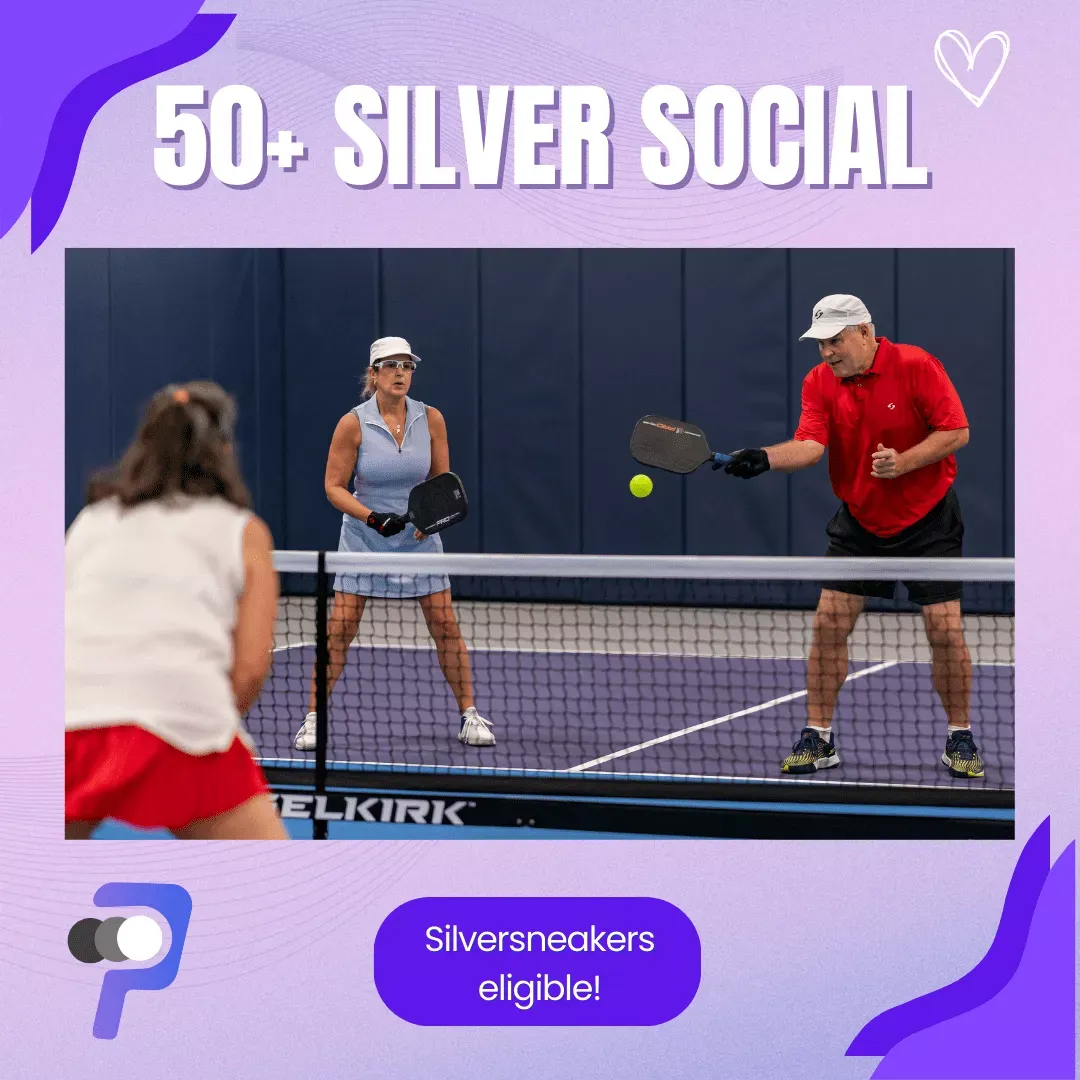 50+ Silver Social event poster — SilverSneakers eligible