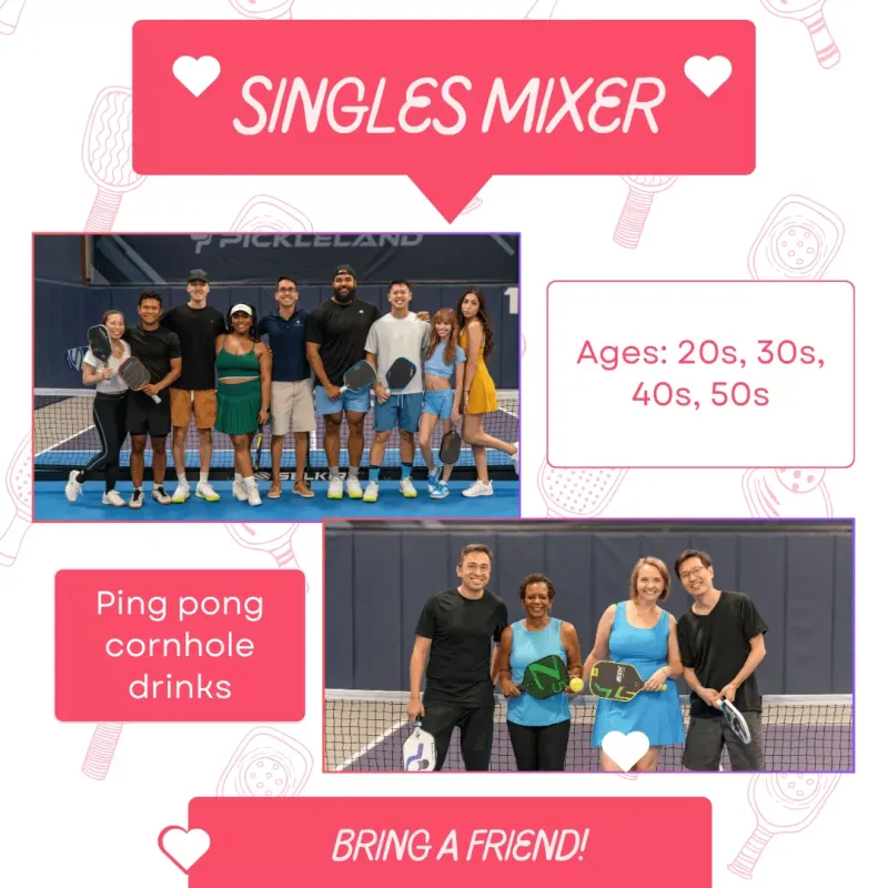 Singles Dating Mixer at Pickleland