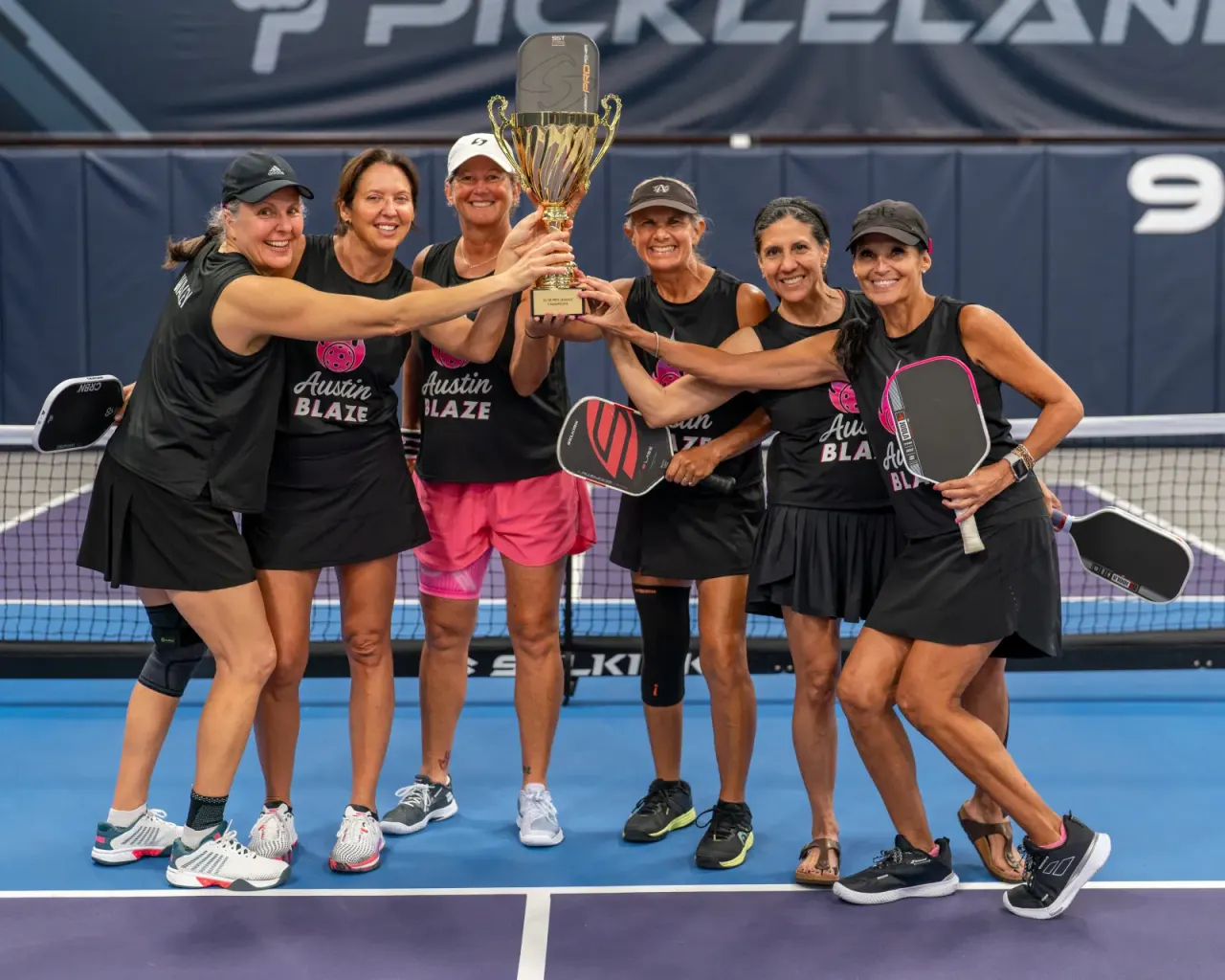 A group celebrating together after games