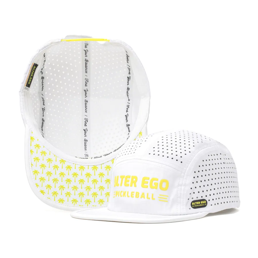 Alter Ego Cruiser Splash Pickleball Hat — White pickleball apparel