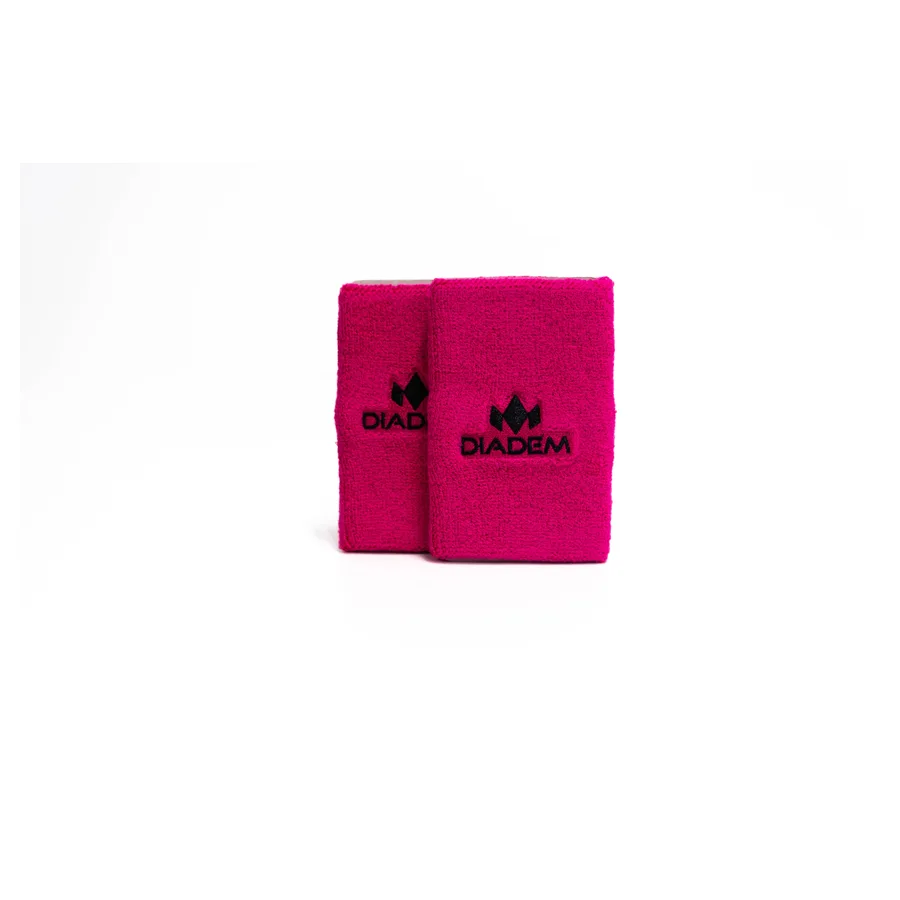 Diadem Logo 5" Wristbands — Pink, 2 Pack pickleball accessory
