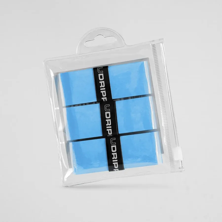 Udrippin Comfort Tour Overgrips — Sky Blue, 3 Pack pickleball accessory