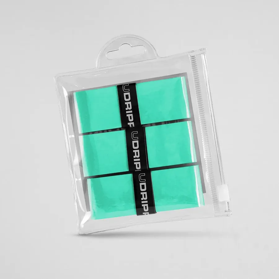 Udrippin Pro DRIP Overgrips — Turquoise, 3 Pack pickleball accessory