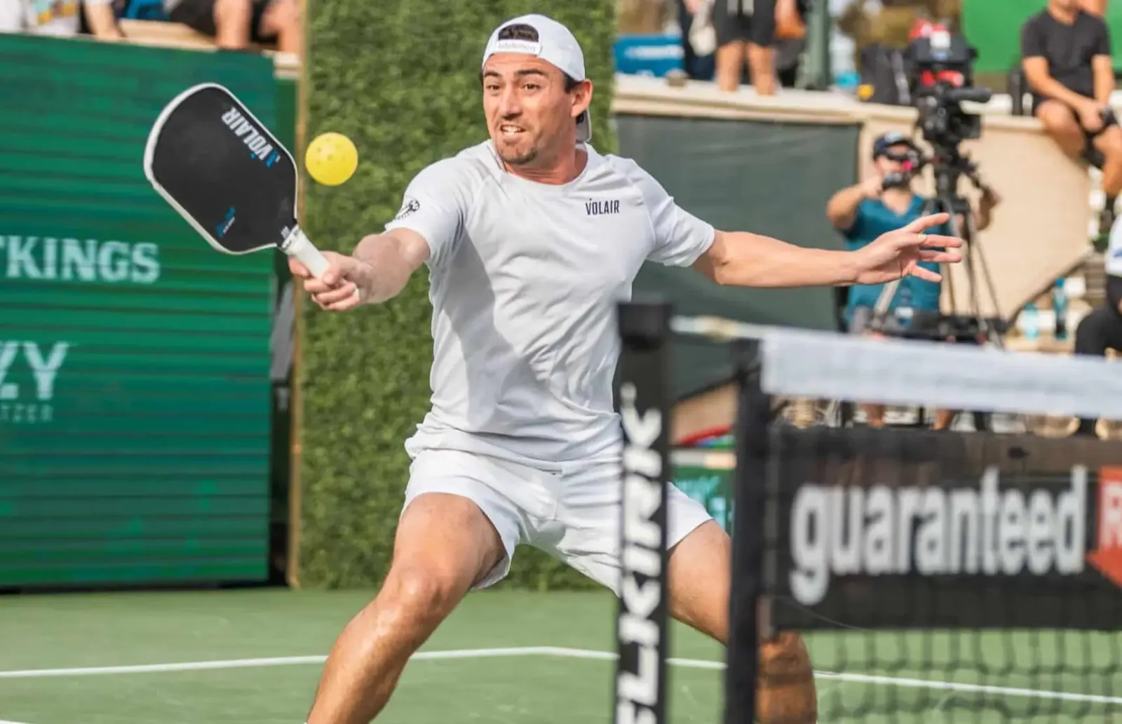 Pro pickleball player Julian Arnold during a match