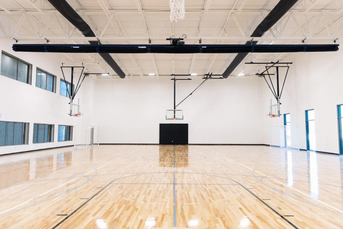 Pickleball courts at the North Austin YMCA
