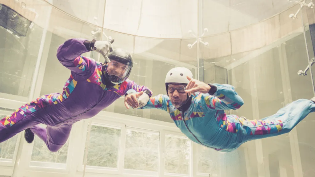 Indoor skydiving