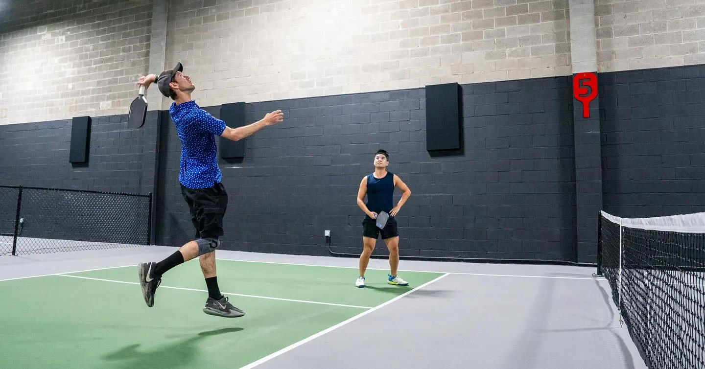 Indoor courts at Elite Pickleball Club, Houston's first indoor pickleball club