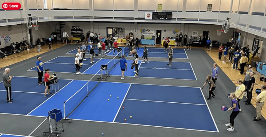 Indoor courts at the Armed Services YMCA Wellness Center in Harker Heights