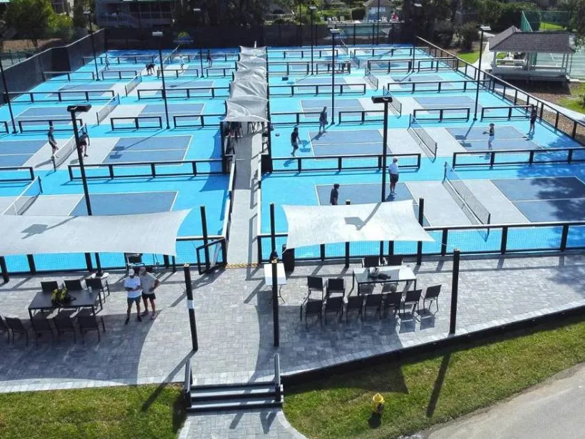 Oceanfront pickleball setting on Hilton Head Island, South Carolina