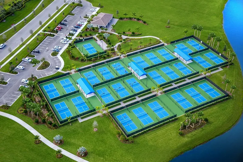 Waterfront pickleball courts in St. Petersburg, Florida
