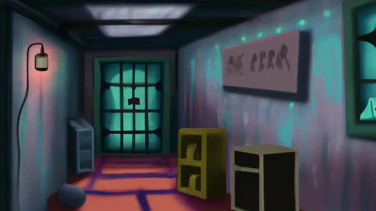 Coworkers collaborating on a virtual escape room puzzle over a video call