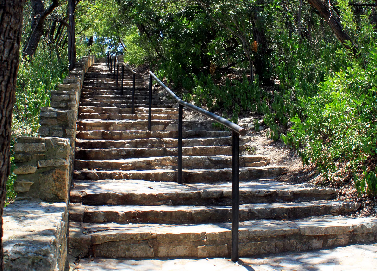 Panoramic view of Austin and the Colorado River from the summit of Mount Bonnell