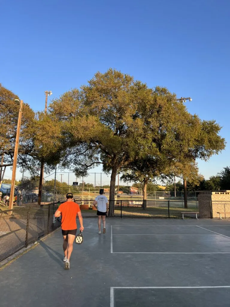 Pickleball courts at Pan Am Park in East Austin