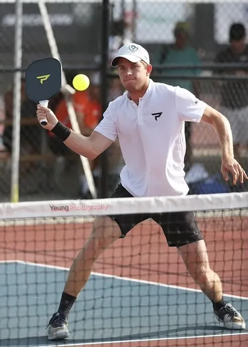 Veteran pickleball pro Kyle Yates during competition