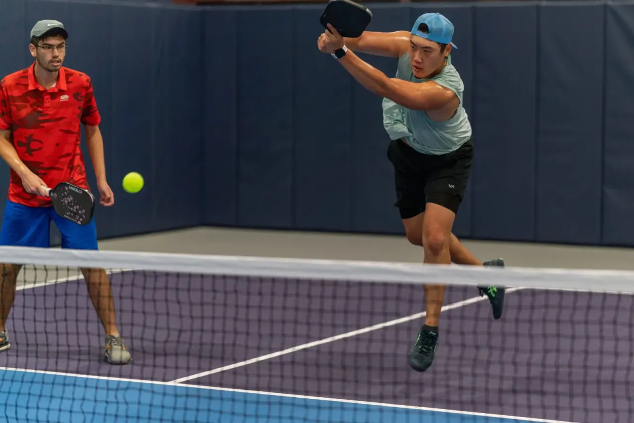 Indoor pickleball courts at Pickleland in the Austin area