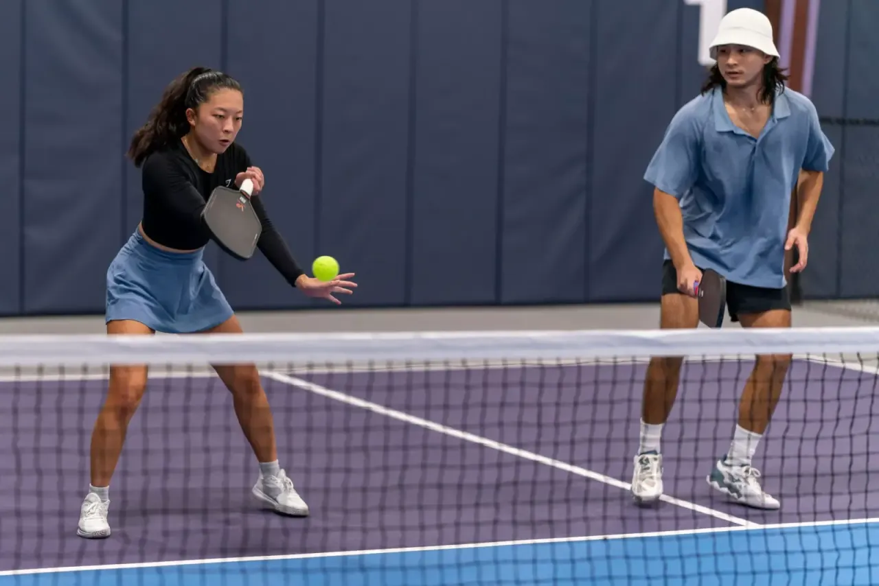 Indoor pickleball courts at Pickleland