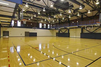 Indoor pickleball court at the Georgetown Recreation Center