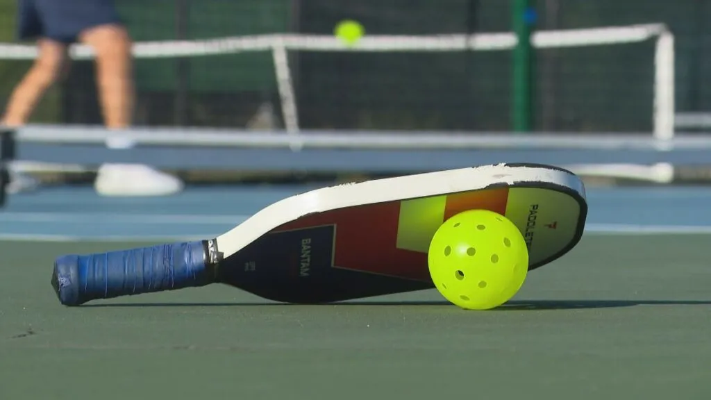 Outdoor pickleball courts at the McMaster Athletic Complex in Georgetown