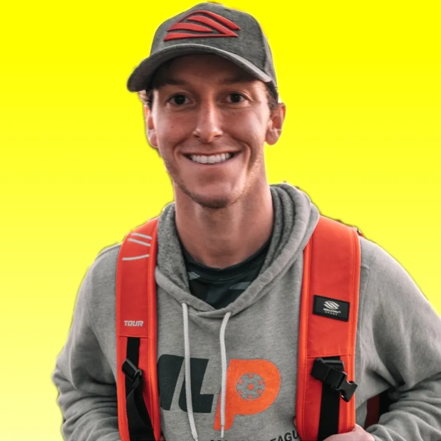 Shea Underwood wearing a Skechers backpack